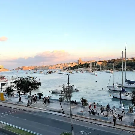 Luxurioese Seafront Direkt Am Mit Balkon Valletta View Appartement *